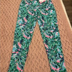 Lilly Pulitzer Luxletic Pants in Blue and Pink
